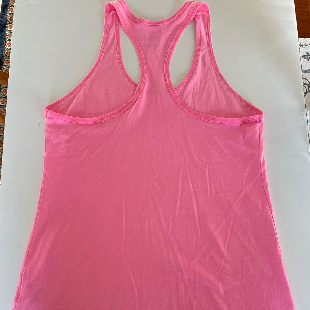 Nike Women's Vibrant Pink Racerback Tank Top - Picture 2 of 3